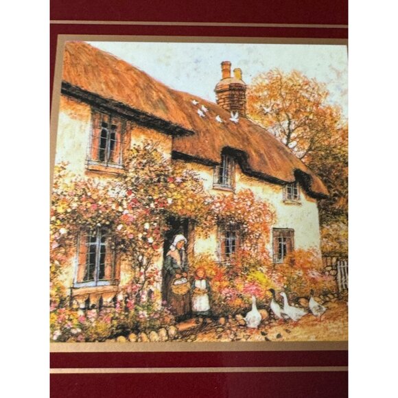 Vintage English Countryside Themed Coasters Set Of 6 - Picture 3 of 9